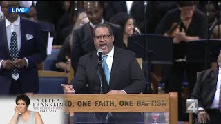 Michael Eric Dyson criticizes Barack Obama, Donald Trump at Aretha Franklin's funeral
