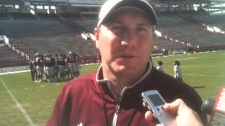 Mississippi State football coach Dan Mullen following spring scrimmage (4-6-13)