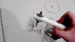 Коронка для ГКЛ из подручного.