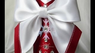 Красивые банты из атласных лент. Мастер-класс. How to make a bow of ribbons