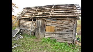Как построить сарай бесплатно из вторсырья и хлама.