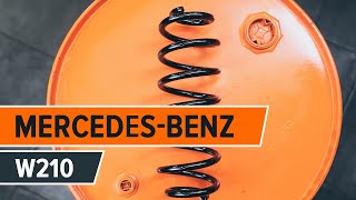 Как да сменим пружина на предното окачване на MERCEDES-BENZ E W210 ИНСТРУКЦИЯ | AUTODOC
