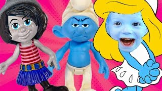 Веселы игры СМУРФИКИ и игрушки смурфики развлечения для детей с играми и игрушками от канала Ffgtv