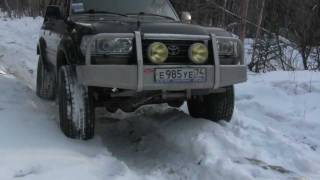 Off Road. TLC-80 и УАЗ Патриот. Снежные покатушки. Попытка №1