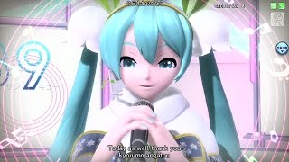 [60fps] 39 (Thank you) - Hatsune Miku 初音ミク Project DIVA Arcade English lyrics Romaji subtitles PDA