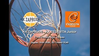 KK ZAPRUĐE - KK CEDEVITA Junior 12. kolo