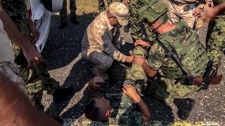 Участники от ВС РФ конкурса «Страж порядка» в Сербии опробовали трассу 3 этапа «Патрульный наряд»