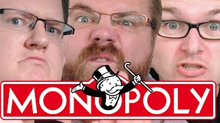 Vier Verbrecher spielen Monopoly Plus