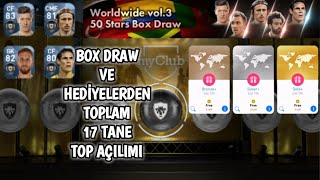 BRONZE+ , SILVER+ , GOLD+ X17 | Worldwide vol.3 50 Stars Box Draw - PES 2018 MOBİLE TOP AÇILIMI