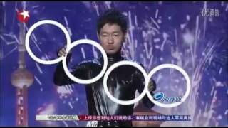 Visual art, illusion rings show on China's Got Talent Chinese talent show, by Jiuji.