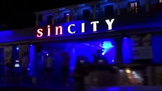laganas strip clubs bars at night zante zakynthos greece