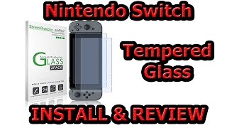 Nintendo Switch - amFilm Tempered Glass Screen Protector Install