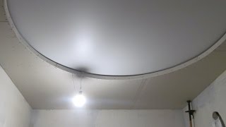 Как собрать потолок из гипсокартона с потайным освещением и натяжным потолком в центре своими руками