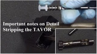 TAVOR Detail Strip: Important Notes on Disassembly & Reassembly! Firing pin placement tip.