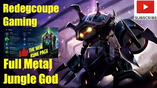 League of Legends: New Rammus Gameplay!!!  New Runes Full Metal Rammus JG GOD!! Season 8 LOL Sorant