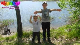 ВЛОГ рыбалка видео для детей 2017 Наловили карасей Приветы подписчикам Наш ютуб канал для детей