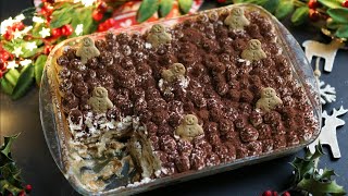 Gingerbread Tiramisu | No Bake Christmas Dessert