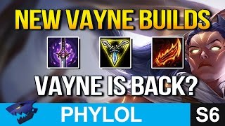3 NEW VAYNE BUILDS - Ghostblade, Trinity Force, Rageblade? (League of Legends)