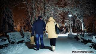 Красивая ЗИМА. НОЧЬ, ФОНАРИ, АЛЛЕЯ, КРАСИВОЕ ВИДЕО. МУЗЫКА. ВИДЕО, ПРО ЗИМУ. АХ, - КАКАЯ ЗИМА.