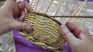Косичка из тройной веревочки. Плетение из газетных трубочек