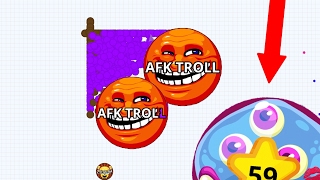 Agar.io Mobile | AFK VIRUS TROLLING | BEST AGARIO TROLL EVER !!!