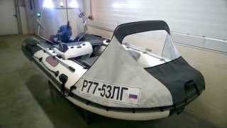 Лодка ПВХ КАСАТКА 385, дистанционное управление - видео 2