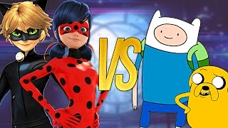 СУПЕР РЭП БИТВА: Леди Баг и Супер-Кот VS Время Приключений ( LADY BUG & CAT NOIRE Против ADVENTURE )
