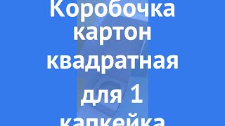 Коробка белого цвета с коричневой захлопывающейся крышкой производства Россия