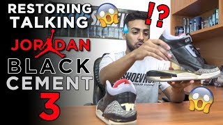 Air Jordan Black Cement 3s Full Restoration Tutorial with Vick