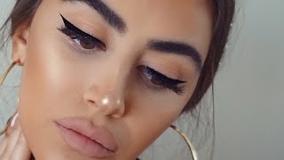 Günlük Makyajım-Takma Kirpik,Nude dudaklar┃SELEN GÜVEN