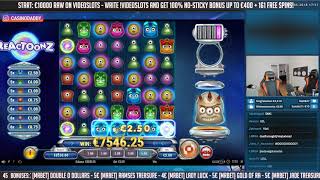 CHAIRS RECORD WIN!!! Reactoonz Big win - Casino Games - Huge Win