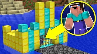 НУБ ПРОТИВ ПРО В МАЙНКРАФТЕ ! АЛМАЗНЫЙ ЗАМОК НА ВОДЕ ! НУБИК MINECRAFT БИТВА