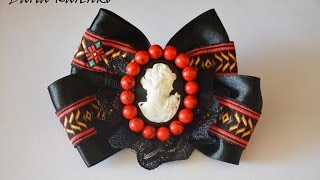 DIY Винтажный бант своими руками. Мастер класс