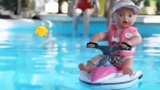 Кукла на водном скутере 32 см My little Baby Born (Беби Бон)