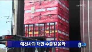 [안동MBC뉴스]예천 만생종 사과 대만 수출