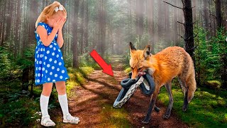 Змея страшно шипела глядя девочке пряма в глаза. Как вдруг случилось невероятное!