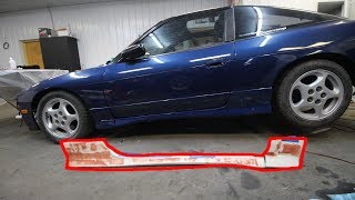 JDM TYPE X Side Skirt INSTALL on my 240SX