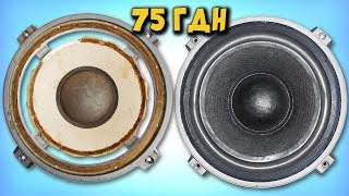 Ремонт динамика 75ГДН-3, замена подвеса.