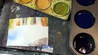 Painting negative shapes in watercolor