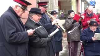 Salvation Army Choir Christmas Market Perth Perthshire Scotland