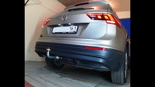 Установка фаркопа на Volkswagen Tiguan (2019 г.в.) Motodor, арт 92704-A