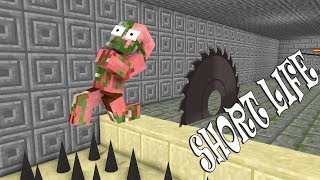 Monster School : SHORT LIFE CHALLENGE - Minecraft Animation