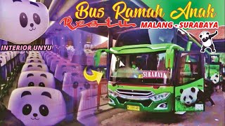 #RECOMENDED! Trip BUS RAMAH ANAK, Interior UNYU.. (Malang- Surabaya) by RESTU PANDA