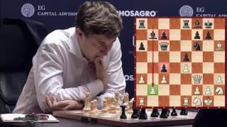 Карлсен - Карякин,  партия матча за звание чемпиона мира по шахматам. Обзор Максима Омариева