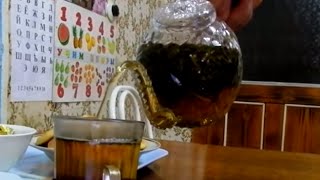 Завариваем копорский чай ??? в чайнике из горного хрусталя. (Russian tea).