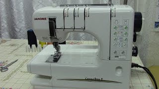 Janome Cover Pro 2. Как работает дифференциал, давление лапки, слайдер. Видео № 284.