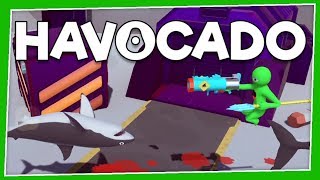 Havocado - #36 - SPACE SHARKS! (4 Player Gameplay)