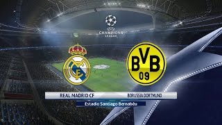 Real Madrid vs Borussia Dortmund - UEFA CHAMPIONS LEAGUE group F, PES 2017