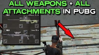 PUBG PLAY WITH ALL WEAPONS and ATTACHMENTS | Training Mode PUBG