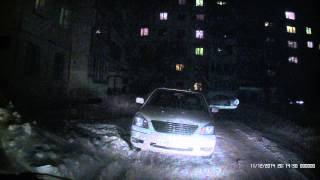 Автомобильный Видеорегистратор GS8000L (ночной тест)